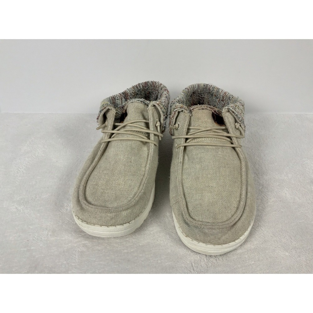 Hey Dude Women's Slip On Loafers Beige Knit Collar Comfort Casual Shoes - Picture 2 of 9